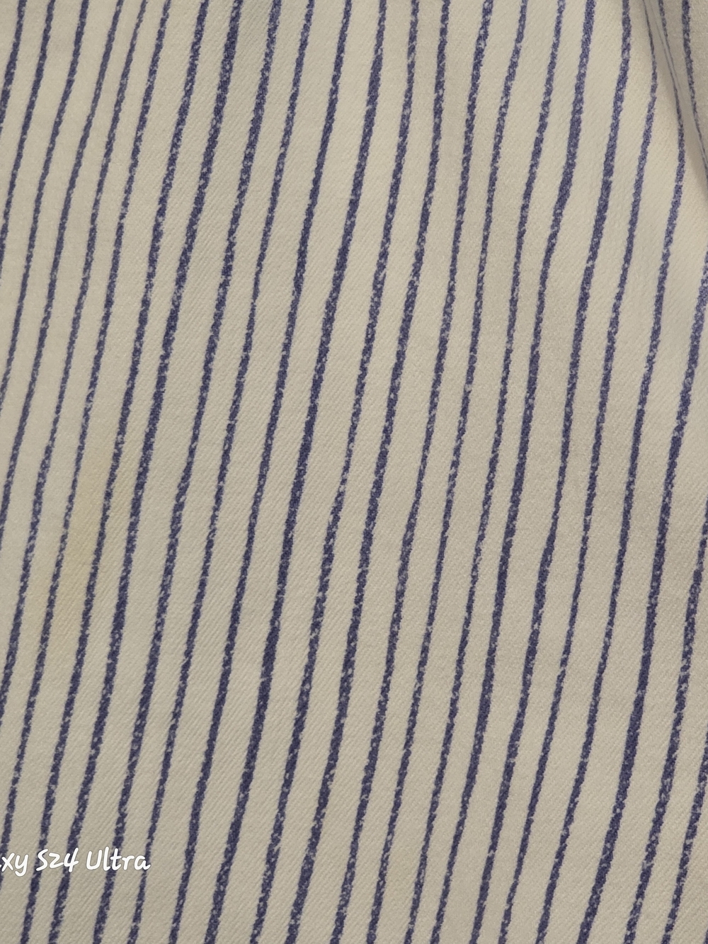 Chico's White Jeans with Navy Pinstripes Ankle Crop - Picture 9 of 9